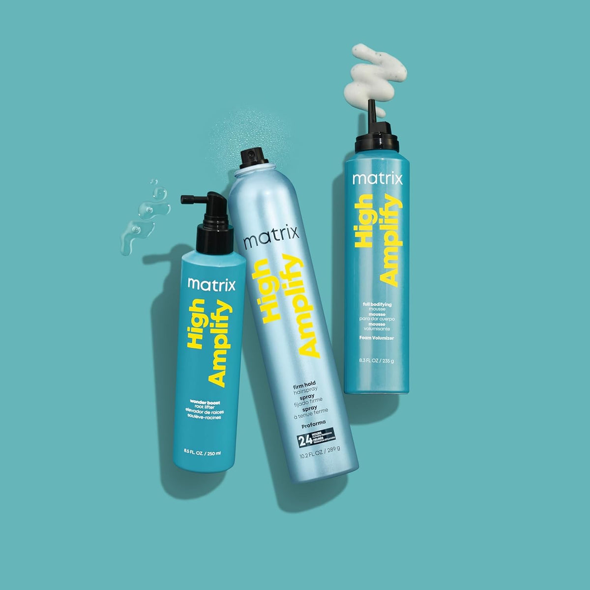 Matrix lifestyle blowdry styling showing salon-quality volume at home