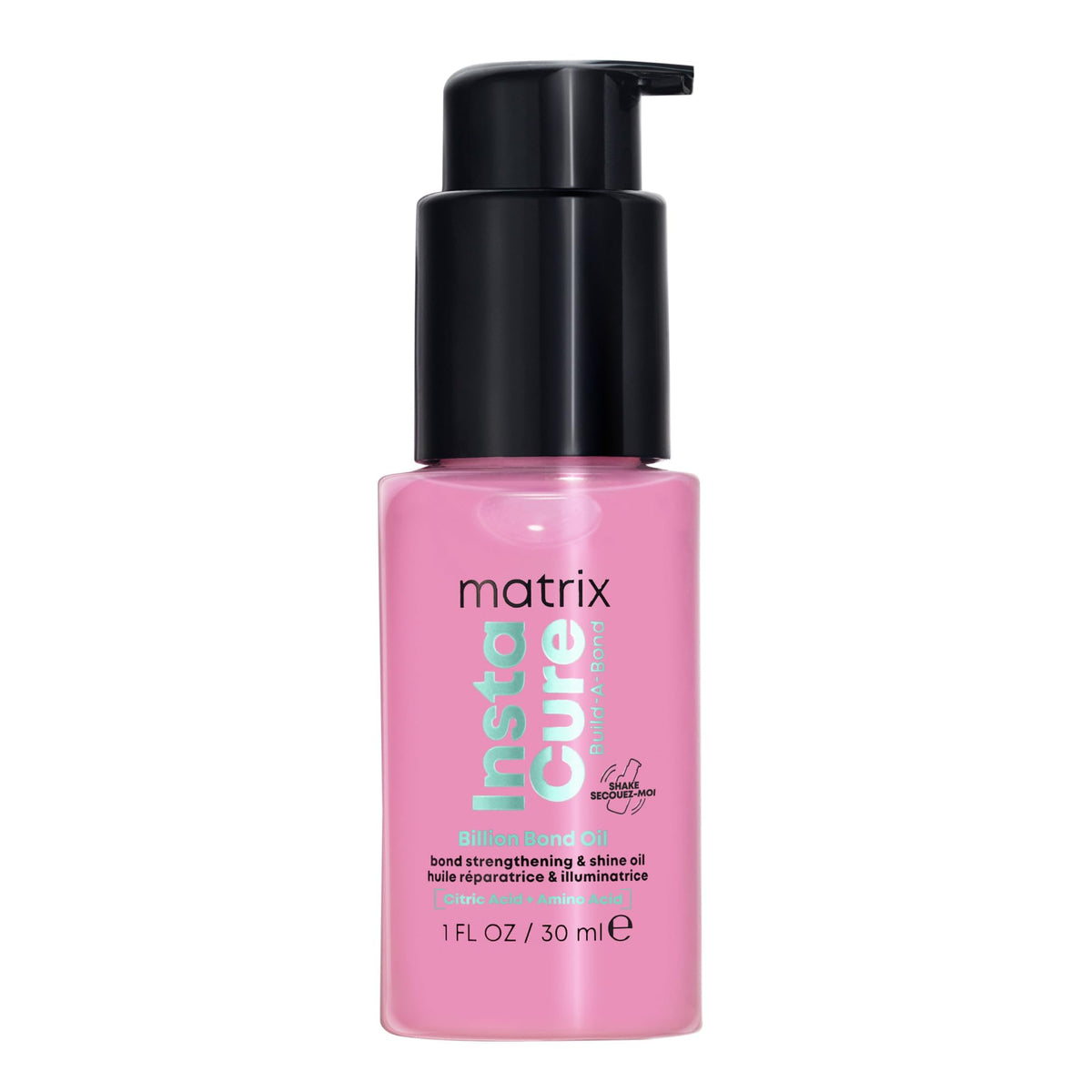 MATRIX bottle front view showing compact professional repair oil