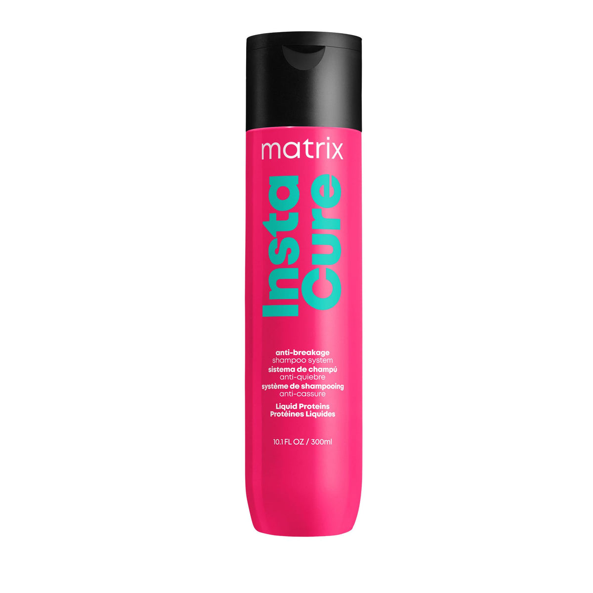 MATRIX front packaging showing bottle and clear label, conveys professional repair benefits