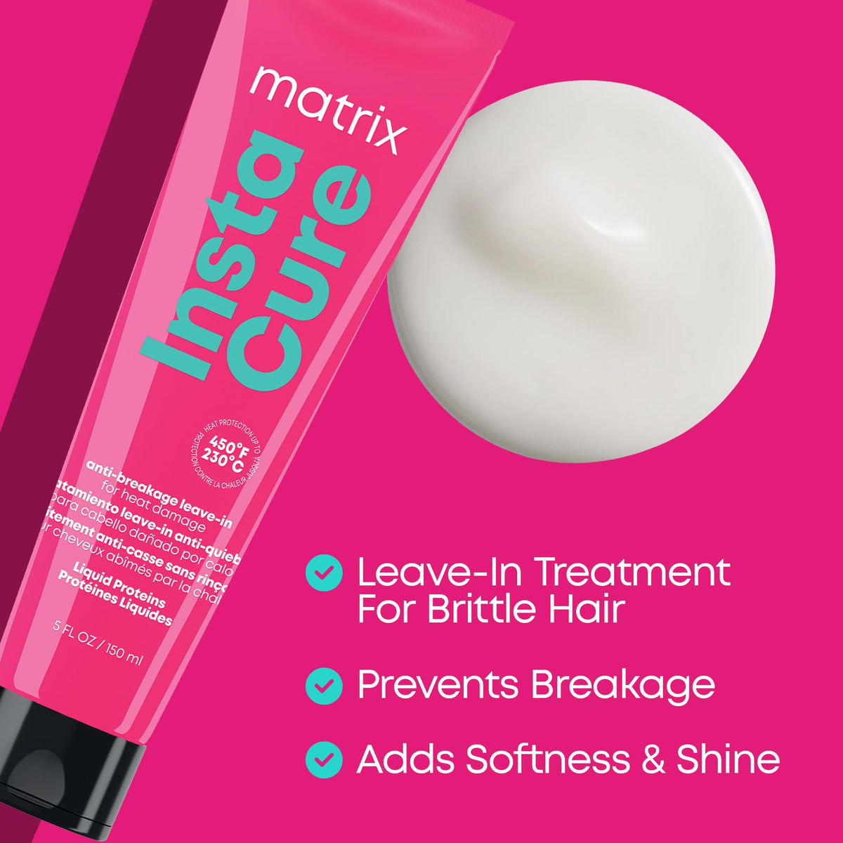 MATRIX in-hand application demonstrating dispensing amount and quick absorbency benefit