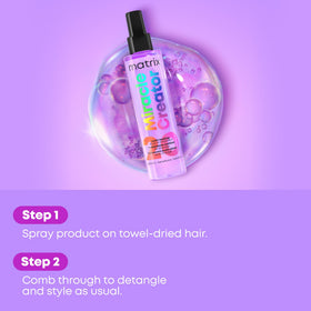MATRIX closeup label noting heat protection up to 450°F benefit