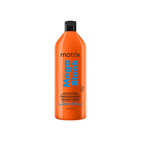 Matrix shampoo front packaging showing sleek bottle and benefits