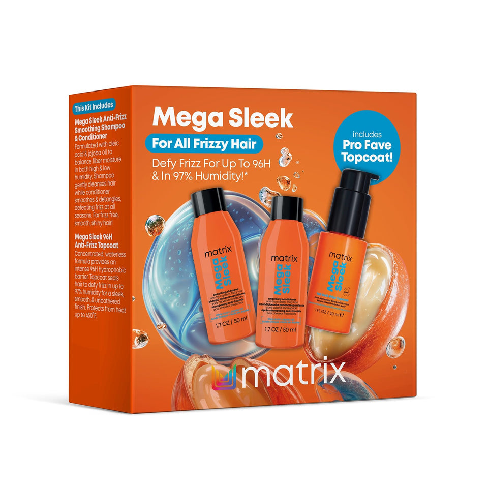 MATRIX front packaging of the mini kit showing travel trio benefit