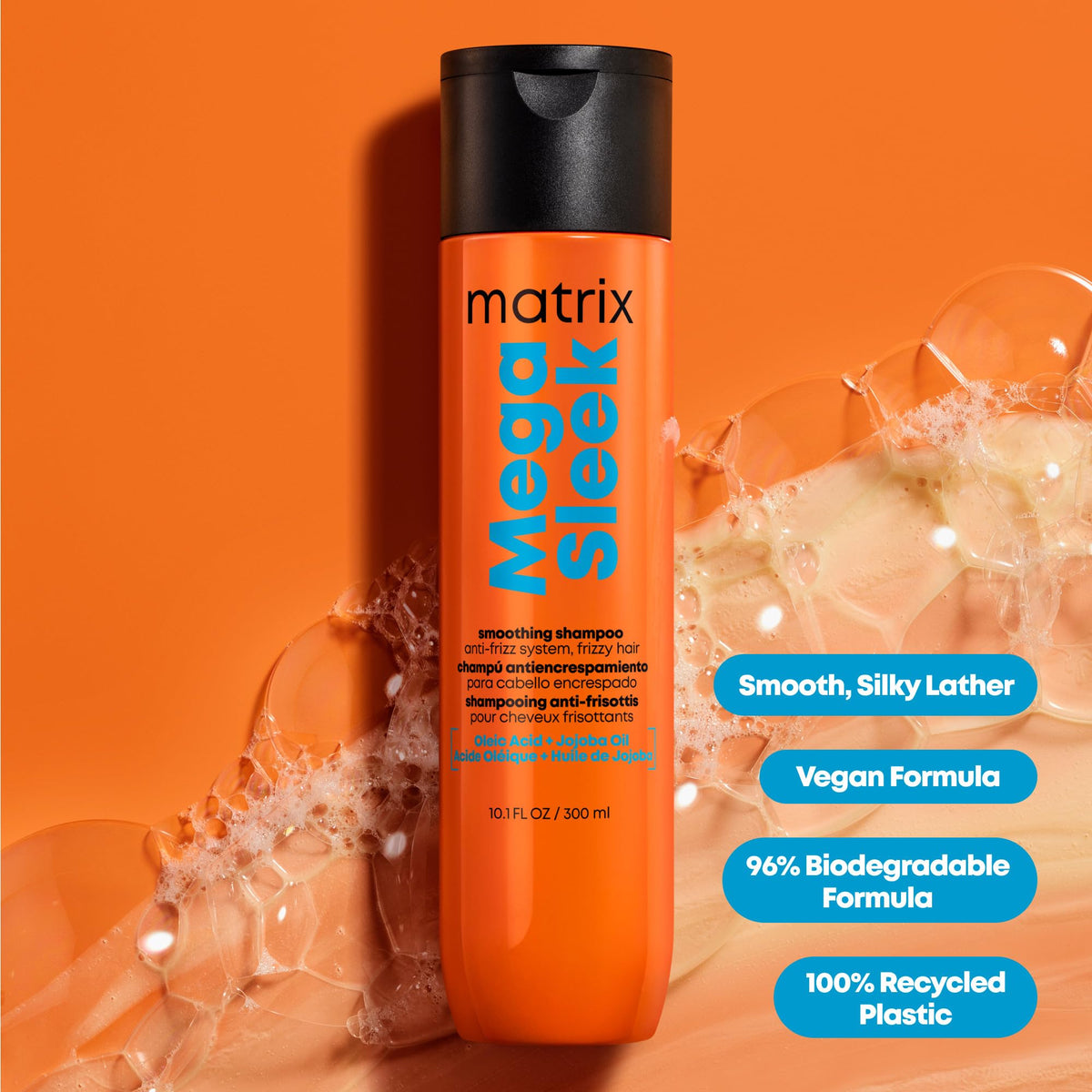 Person using Matrix shampoo in shower for salon results at home