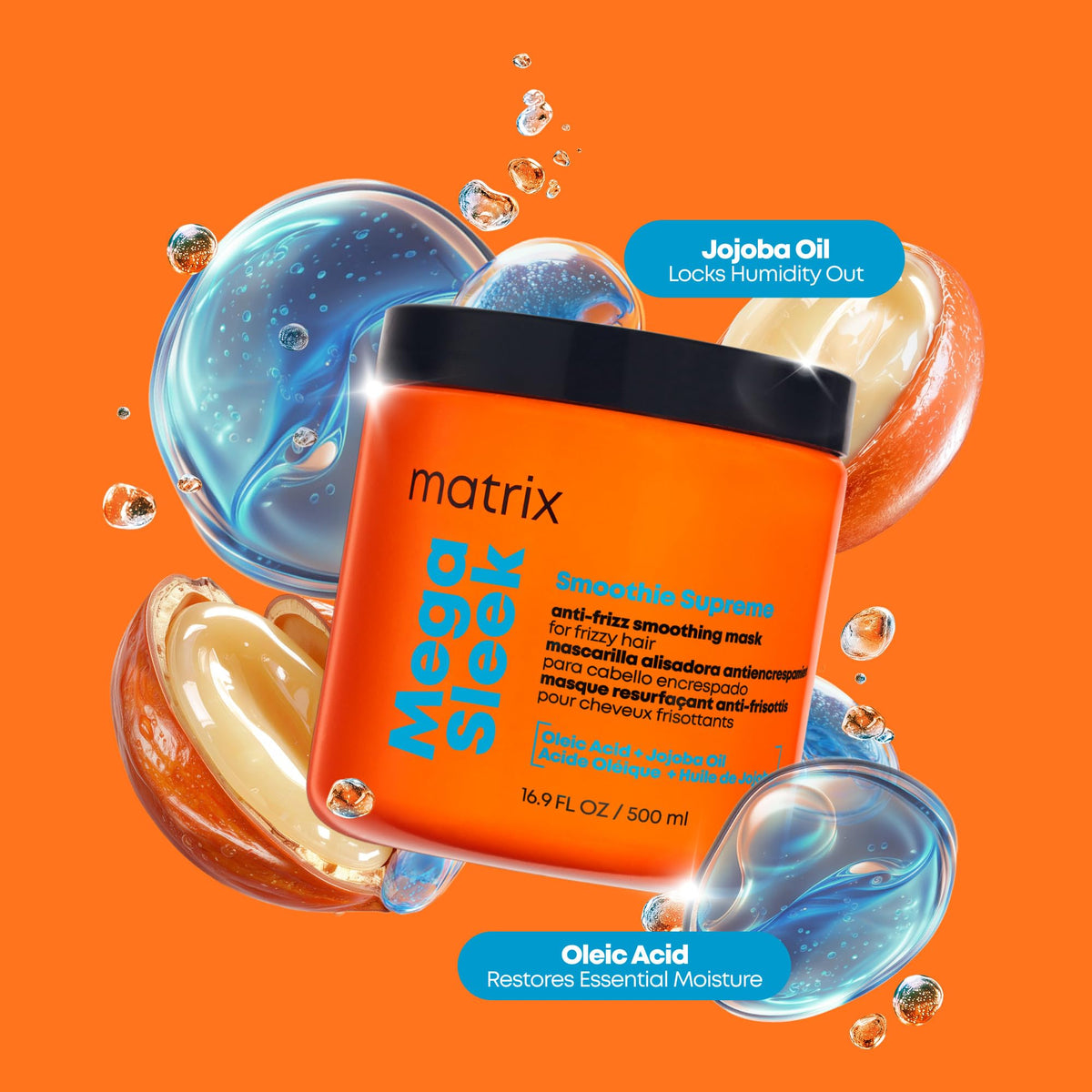 Matrix mask being applied to damp hair for improved detangling and sheen