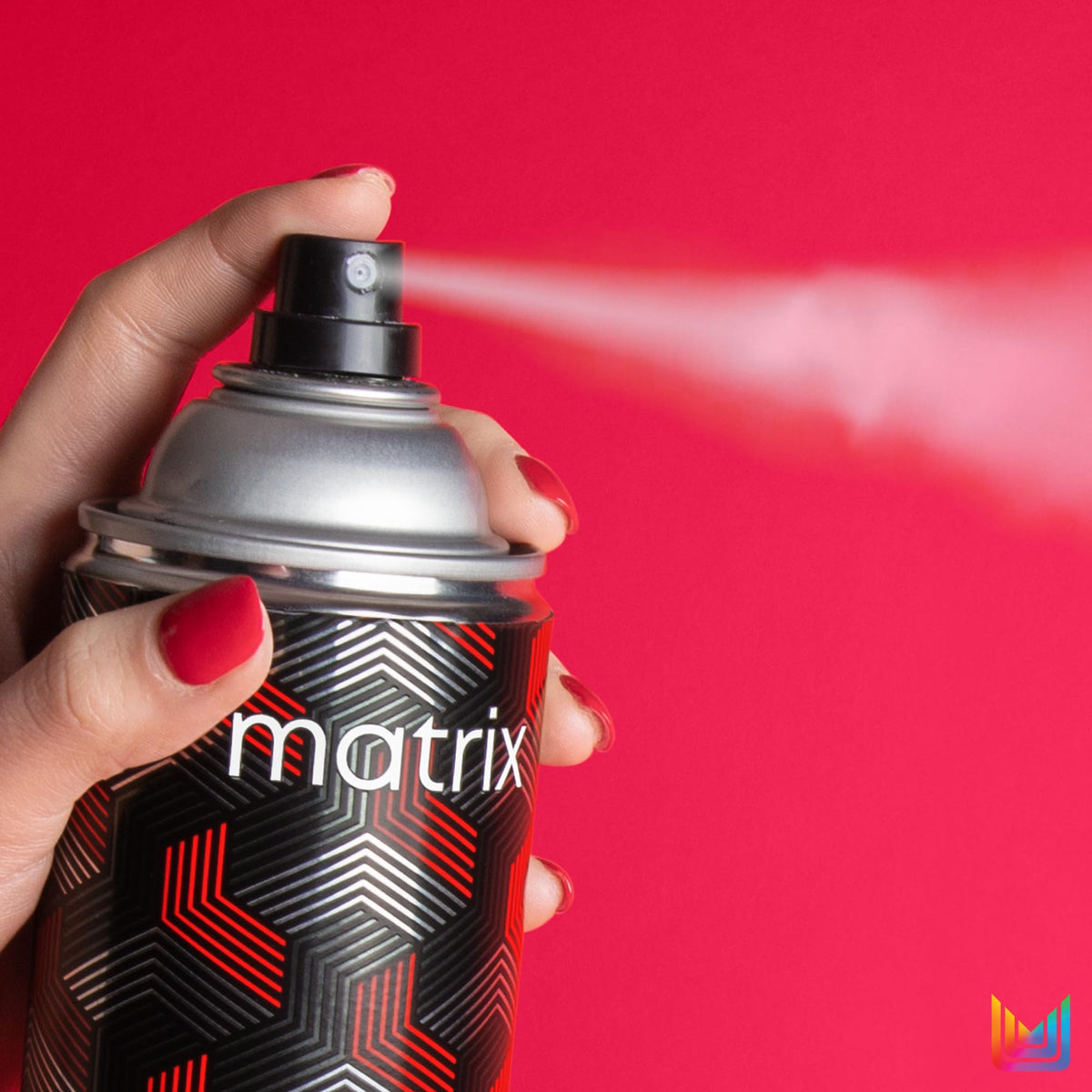 MATRIX Vavoom 15 oz next to hand showing true size and portability benefit