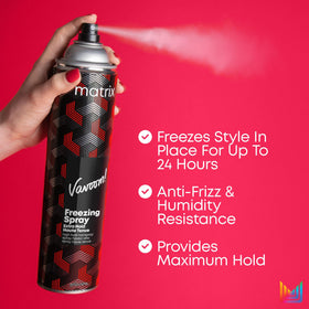 MATRIX Vavoom spray adding texture and volume on styled hair benefit