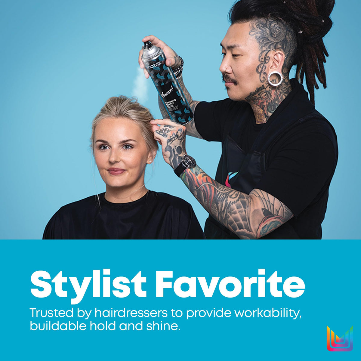 Matrix Vavoom mist on hair creating texture and volume