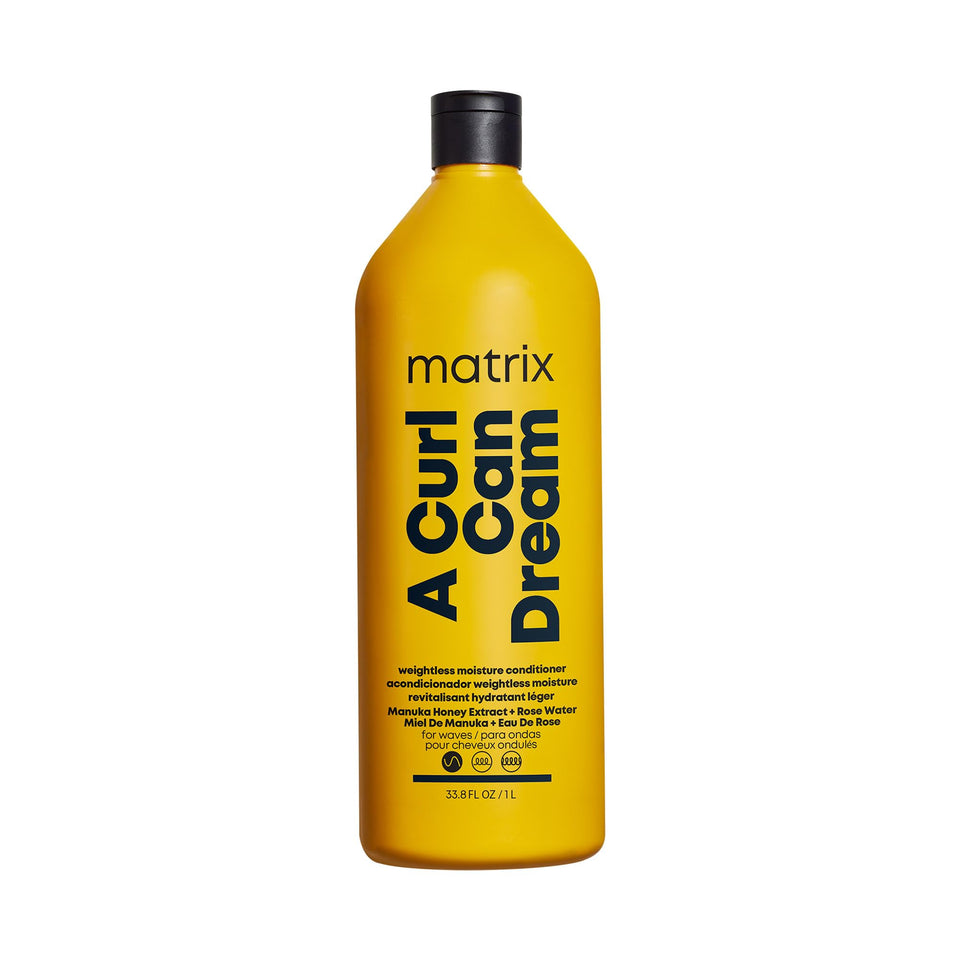 MATRIX front bottle shot showing sleek conditioner design and salon-quality benefit