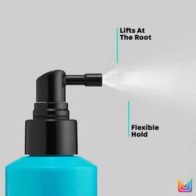 MATRIX applied during blowdry to lift roots, demonstrating added body benefit
