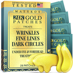 Matykos front packaging showing 26 golden sachets and hygienic single-use convenience