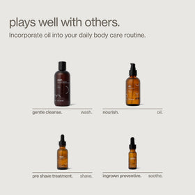 MAUDE bottle next to 4 fl oz measure showing true size and travel-friendly volume