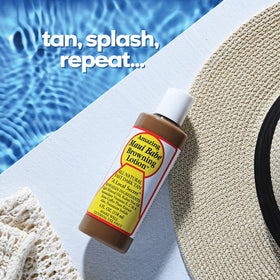 Maui Babe applied on forearm demonstrating even coverage and enhanced tan