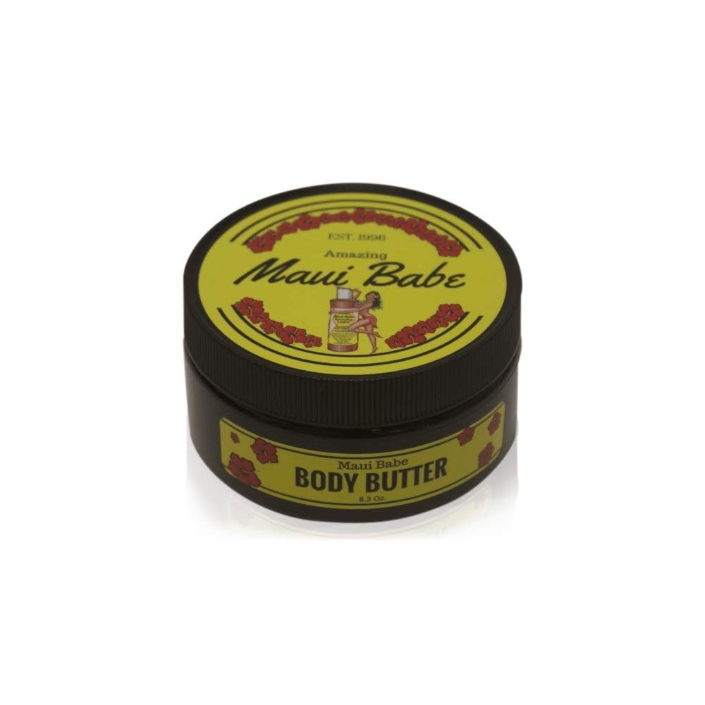 Maui Babe front jar view showing label and island-inspired packaging for easy identification and appeal