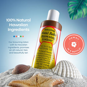 Maui Babe natural ingredients close-up highlighting botanicals and antioxidant benefits