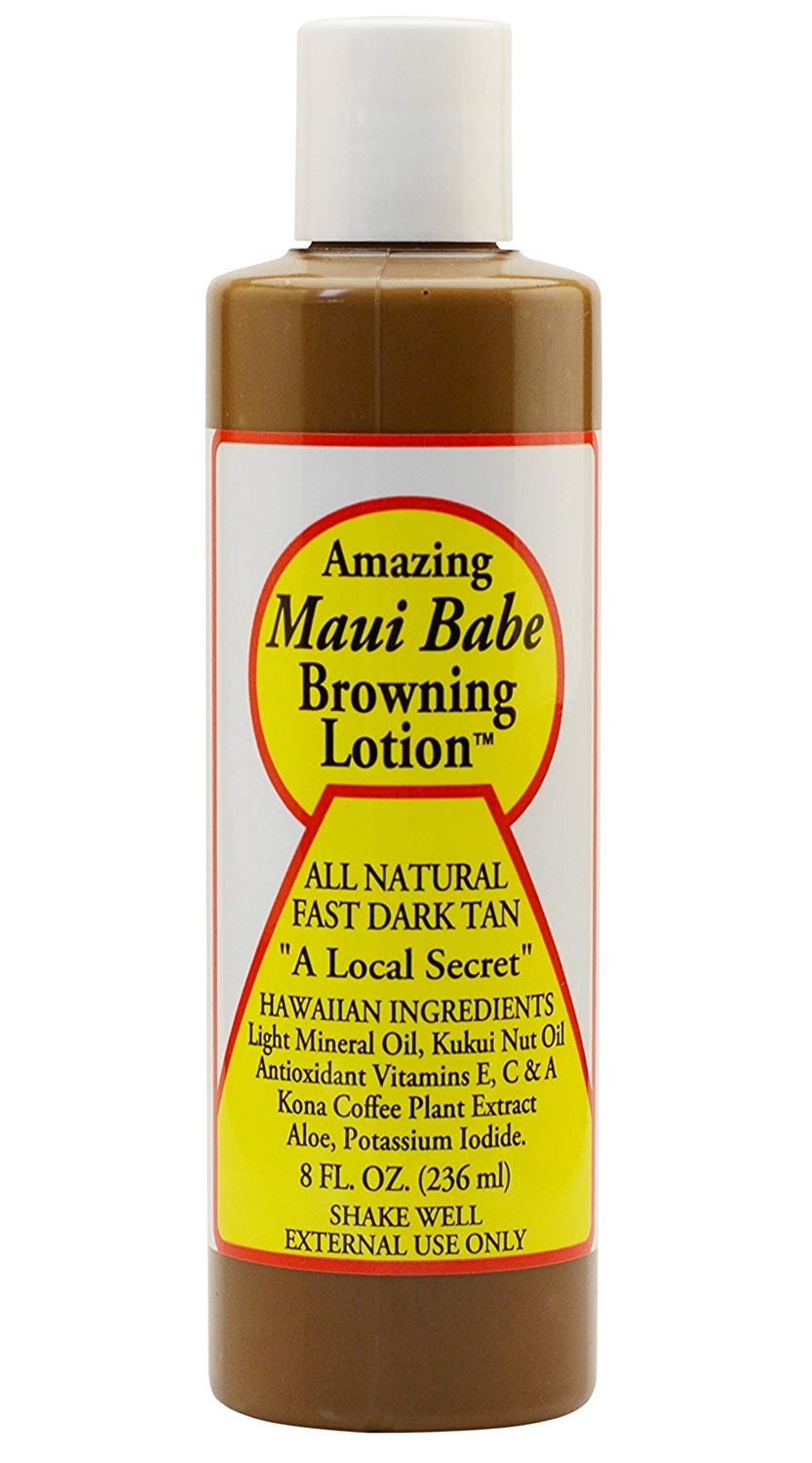 Maui Babe lotion texture closeup highlighting smooth moisturizing finish