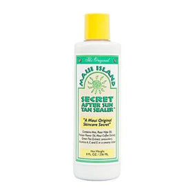 Maui Island Secret front packaging showing lotion bottle and label for soothing hydration
