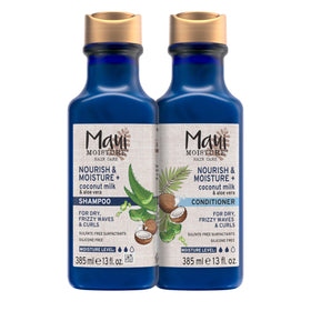 Maui Moisture front bottle showing coconut milk formula and curl benefits