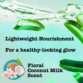Maui Moisture label close-up reading vegan, silicone and paraben-free benefits