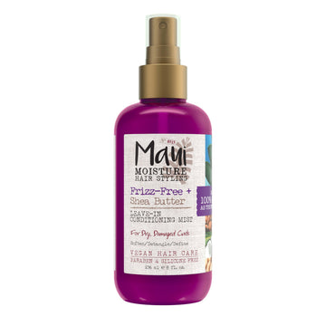 Maui Moisture front packaging spray showing product and benefit for defined curls