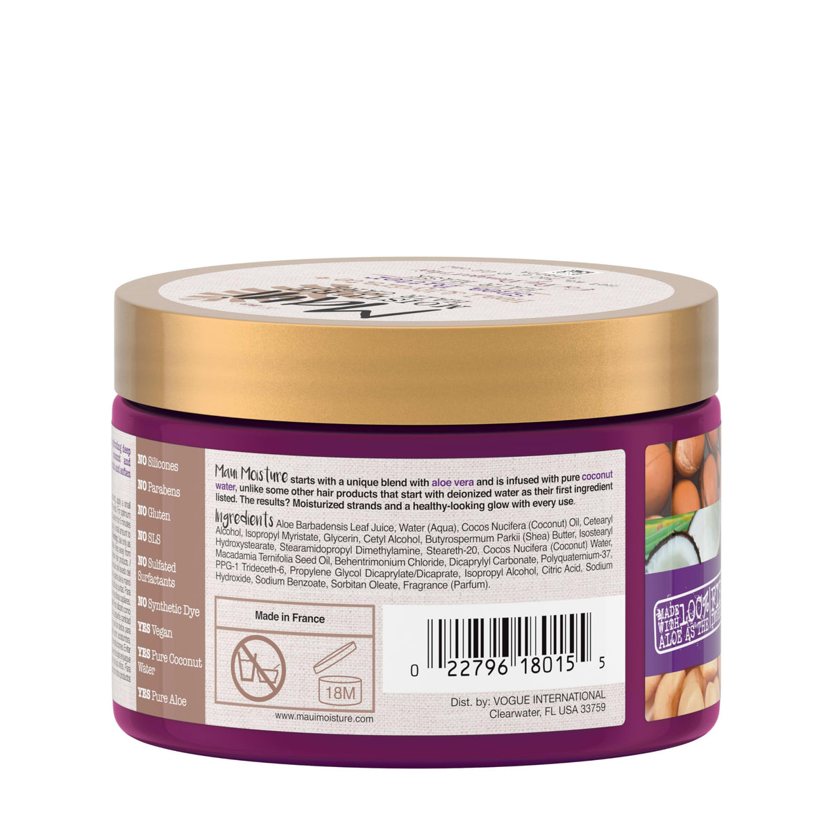 maui moisture mask being rinsed in shower for in-shower use