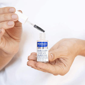 MAVALA Double Lash serum on eyebrows close-up supporting denser brow look