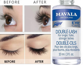 MAVALA Double Lash applicator wand close-up demonstrating precise application