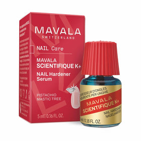 MAVALA front packaging showing small bottle and clear branding, conveys professional care