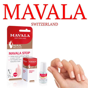MAVALA stop brush application demonstrating simple brush-on use for quick results