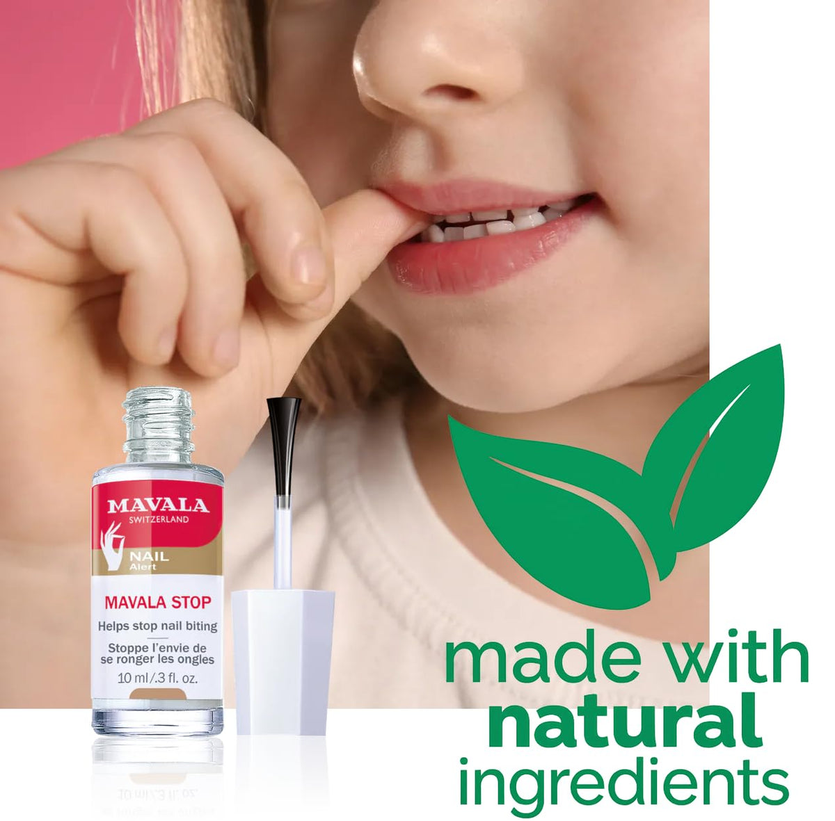 MAVALA product label close-up highlighting ingredients and usage instructions for safety