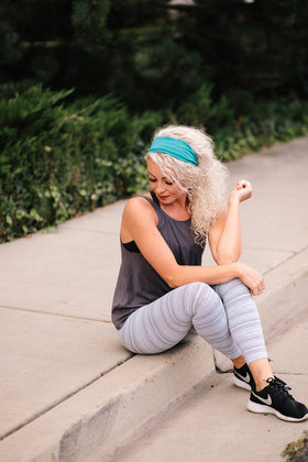 Maven Thread on runner keeping hair secure during outdoor exercise and movement