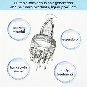 Mavsigak silicone comb tip closeup for gentle scalp massage benefit