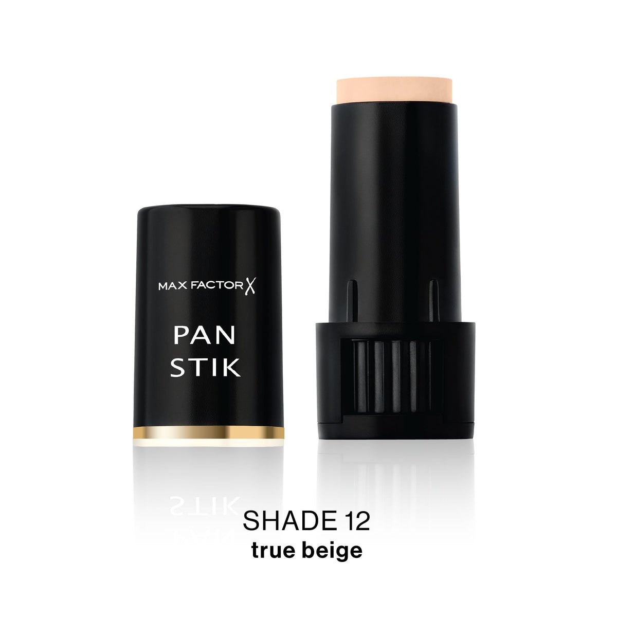 Max Factor close-up of stick texture demonstrating creamy application benefit