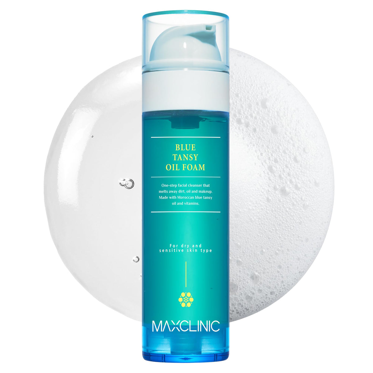 MAXCLINIC front packaging showing product and benefit of gentle deep cleansing