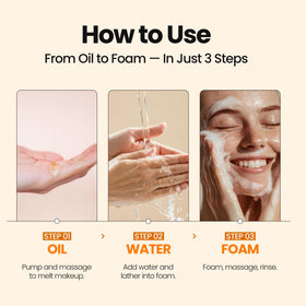 MAXCLINIC foam transformation in hand demonstrating easy emulsification