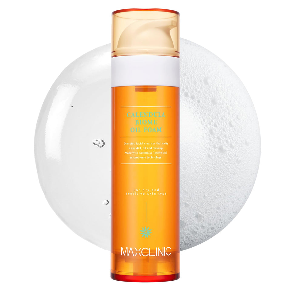 MAXCLINIC front packaging showing bottle and label, clear benefits visible