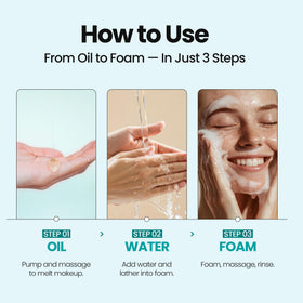 MAXCLINIC pump dispensing and foam transition illustrating easy emulsification benefit