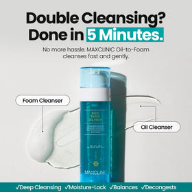 MAXCLINIC texture close-up with oil droplets demonstrating smooth melting action