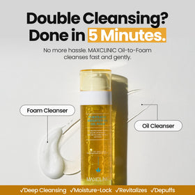 MAXCLINIC silky oil texture close-up dissolves makeup easily