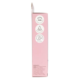 MaxRelief application brush next to gel illustrating controlled, neat application