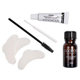 MaxRelief demonstration applying brow gel on model for natural defined brows