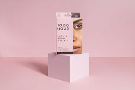 MaxRelief model applying brow gel for quick natural-looking definition
