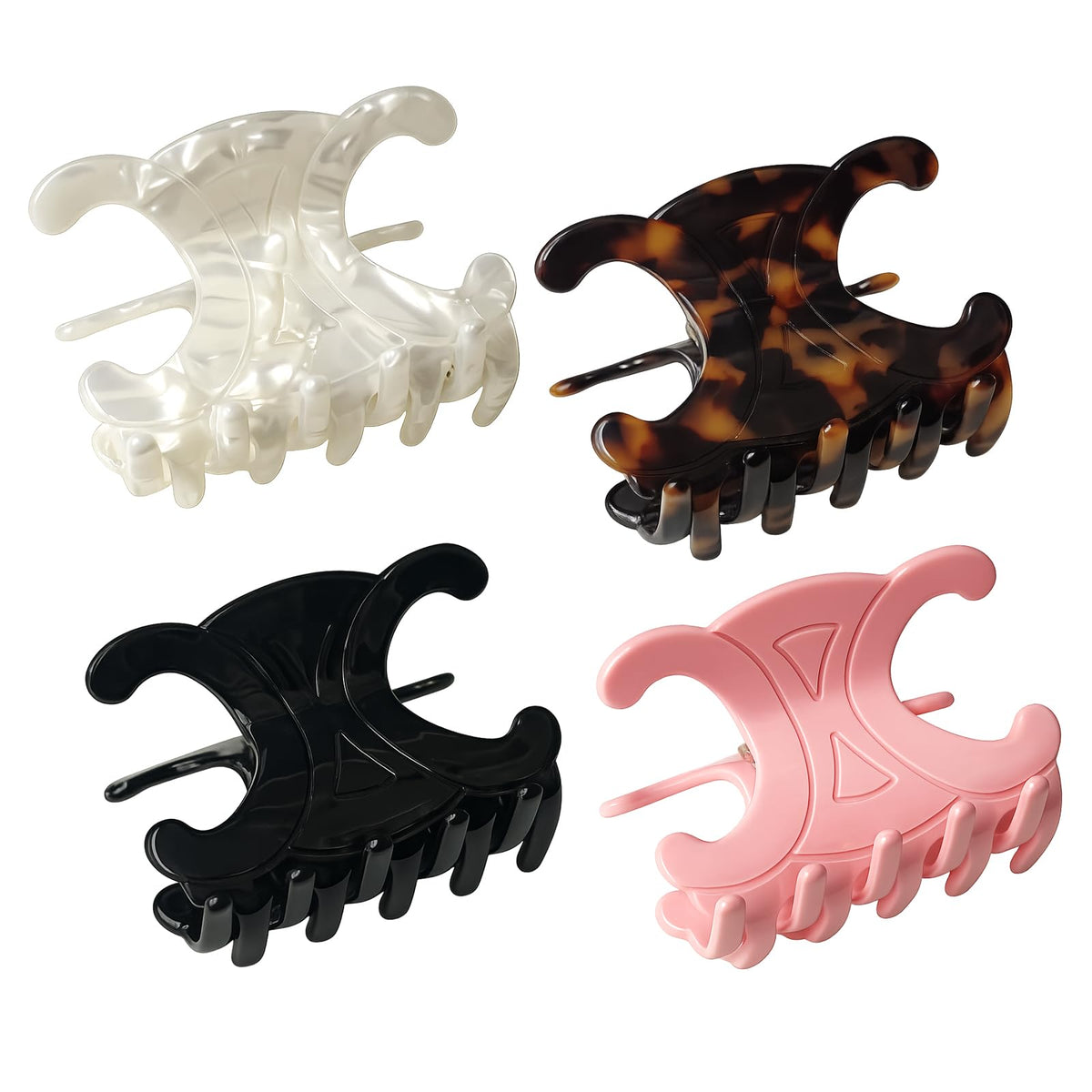 Maxwhale butterfly clip front view showing secure hold and polished finish