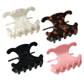 Maxwhale butterfly clip front view showing secure hold and polished finish