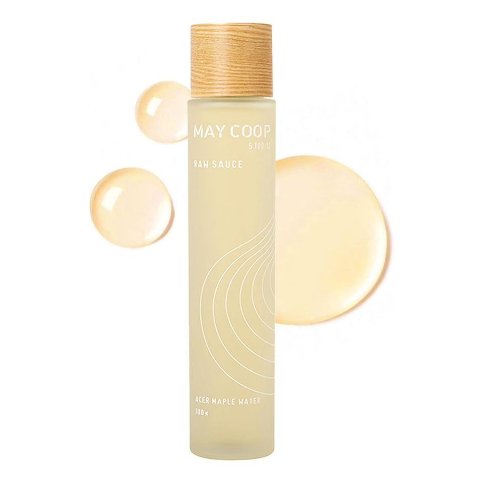 MAY COOP front packaging showing bottle and label, clear hydrating benefit