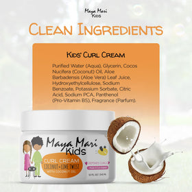 MAYA MARI jar on a bathroom shelf among kids' items showing everyday routine convenience