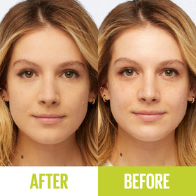 Maybelline application with brush demonstrating smooth, buildable coverage