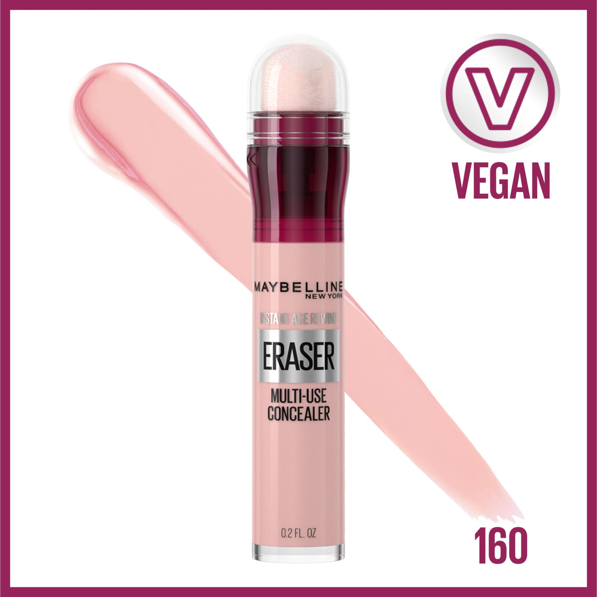 MAYBELLINE close-up sponge applicator showing soft texture for smooth blending