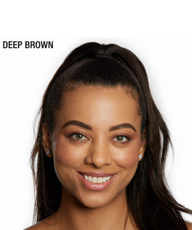 Maybelline before and after comparison highlighting Fuller brows and natural definition