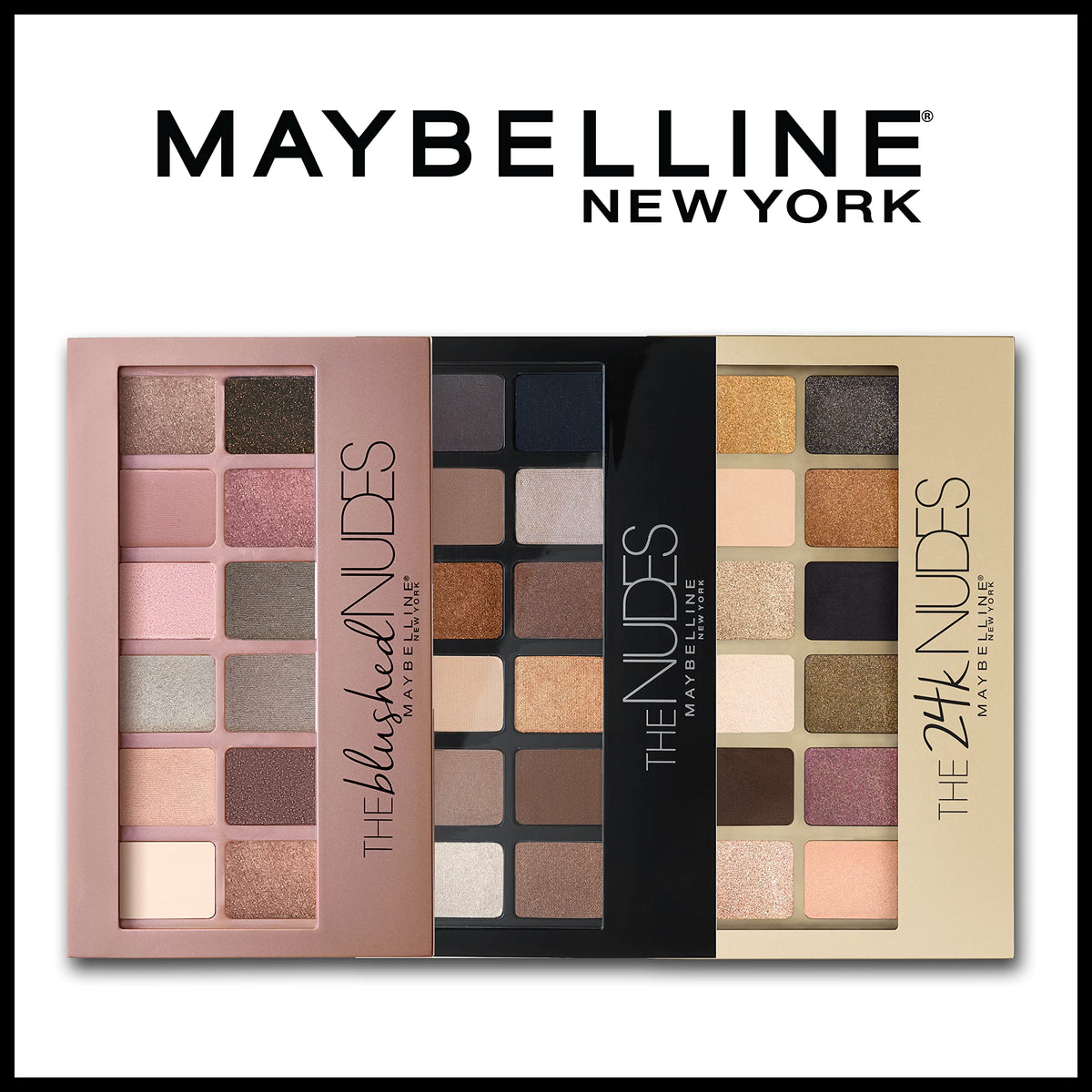 maybelline completed evening eye makeup showcasing dramatic blended look and pigments